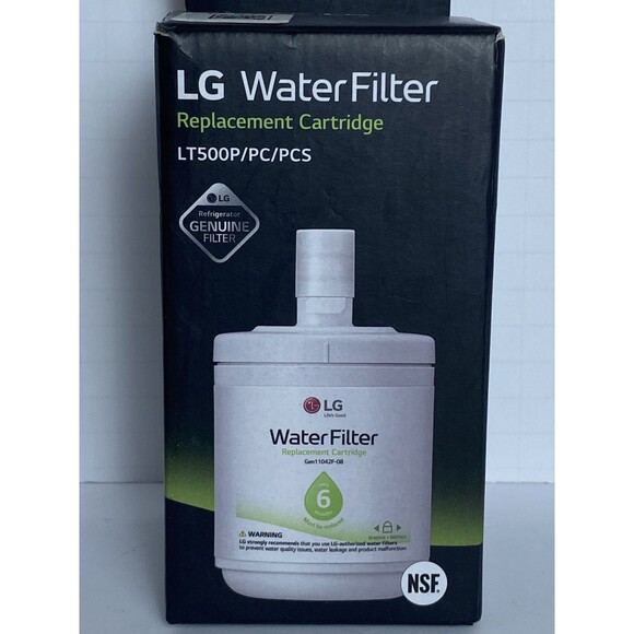 GENUINE LG LT500P Refrigerator Water Filter 6 Month 500 Gallon Capacity - Picture 2 of 6